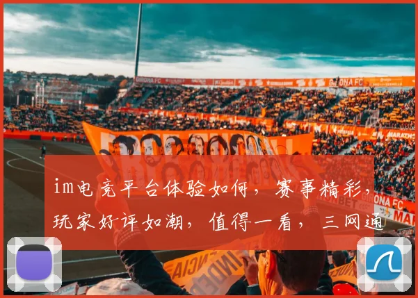im电竞平台体验如何，赛事精彩，玩家好评如潮，值得一看，三网通，推荐体验
